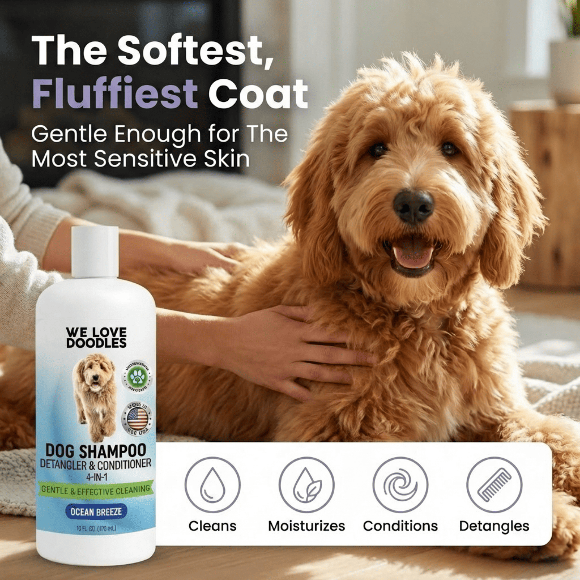 5-in-1 Horse Shampoo & Conditioner – Cleans, Conditions, Detangles, Moisturizes & Deodorizes, 98% Natural, Vet-Recommended, Sulfate & Paraben Free
