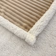thumbnail image 4 of ROSEKIND Ultra Large Striped Flannel Sherpa Reversible Weighted Throw Blanket-90X90inch, 4 of 6