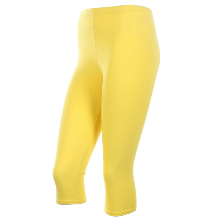 Plus size shop yellow capris