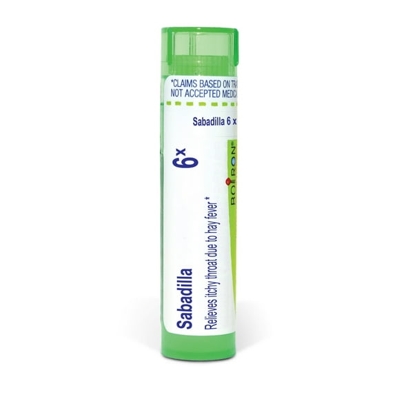 Boiron Sabadilla 6X, Homeopathic Medicine for Itchy Throat Due To Hay Fever, 80 Pellets