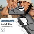 thumbnail image 6 of Dteck Magnetic Case for Samsung Galaxy S26 Ultra, Compatible with MagSafe, Translucent Back with Front Frame Rugged Shockproof Protective Cover,Black, 6 of 6