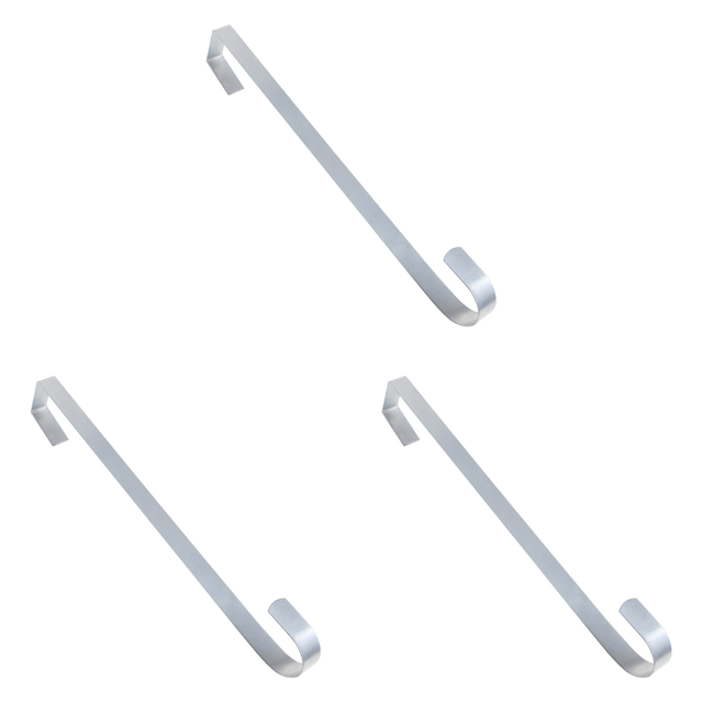 DQrwqpou Colgador Corona para Puerta Gancho para Corona Navideña para Puerta Entrada (plata 38cm)