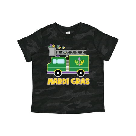 

Inktastic Mardi Gras Fire Truck with Fleur De Lis Trio Boys or Girls Toddler T-Shirt
