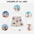 thumbnail image 6 of Kids' Beach Pants Comfortable Swim Trunks Pink and Purple Dandelions Shorts for Pool Vacation and Lounge Wear 2T, 6 of 8