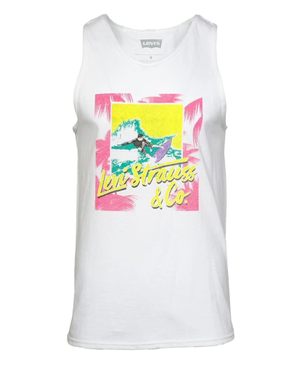 Levi's Men's Amped Tank in White-Size Small