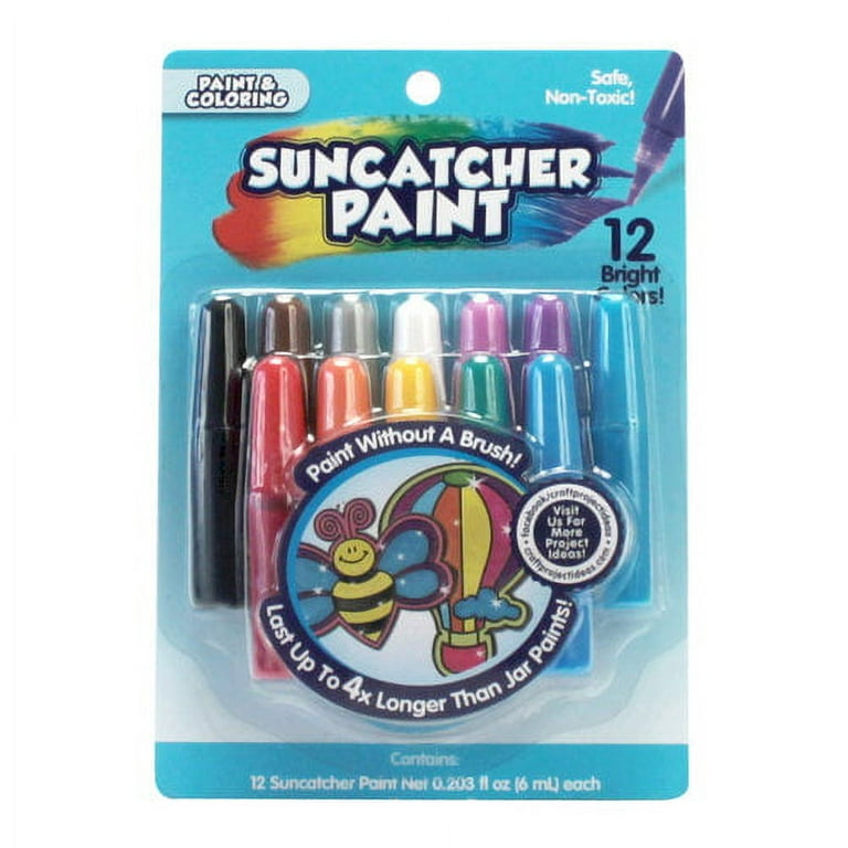 Go Create Rainbow Suncatcher Paint Pens, 12 Bright Colors