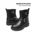 thumbnail image 4 of DREAM PAIRS Girls Ankle Boots Waterproof Side Zipper Booties for Little Kid/Big Kid, 4 of 6