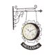 thumbnail image 4 of Reloj de pared Vintage de doble cara, reloj colgante de estilo de estación de tren, reloj de arte silencioso para decoración de sala de estar y estudi Café perfecl Reloj de pared de doble cara, 4 of 7
