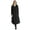 Black, variant on Women's Plus Size Trapeze Wool-Blend Coat