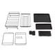 thumbnail image 2 of Estantes para platos estante para secar platos acero al carbono desmontable 2 niveles para cocina ANGGREK Otros, 2 of 8