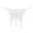 White, variant on Women's Panties Pure Color Lace Crotchless Panties with Transparent Beads and Gentle Massage Function for Women Red M