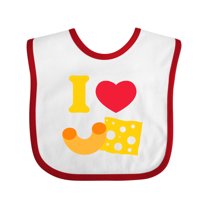 Inktastic I Heart Mac and Cheese Boys or Girls Baby Bib
