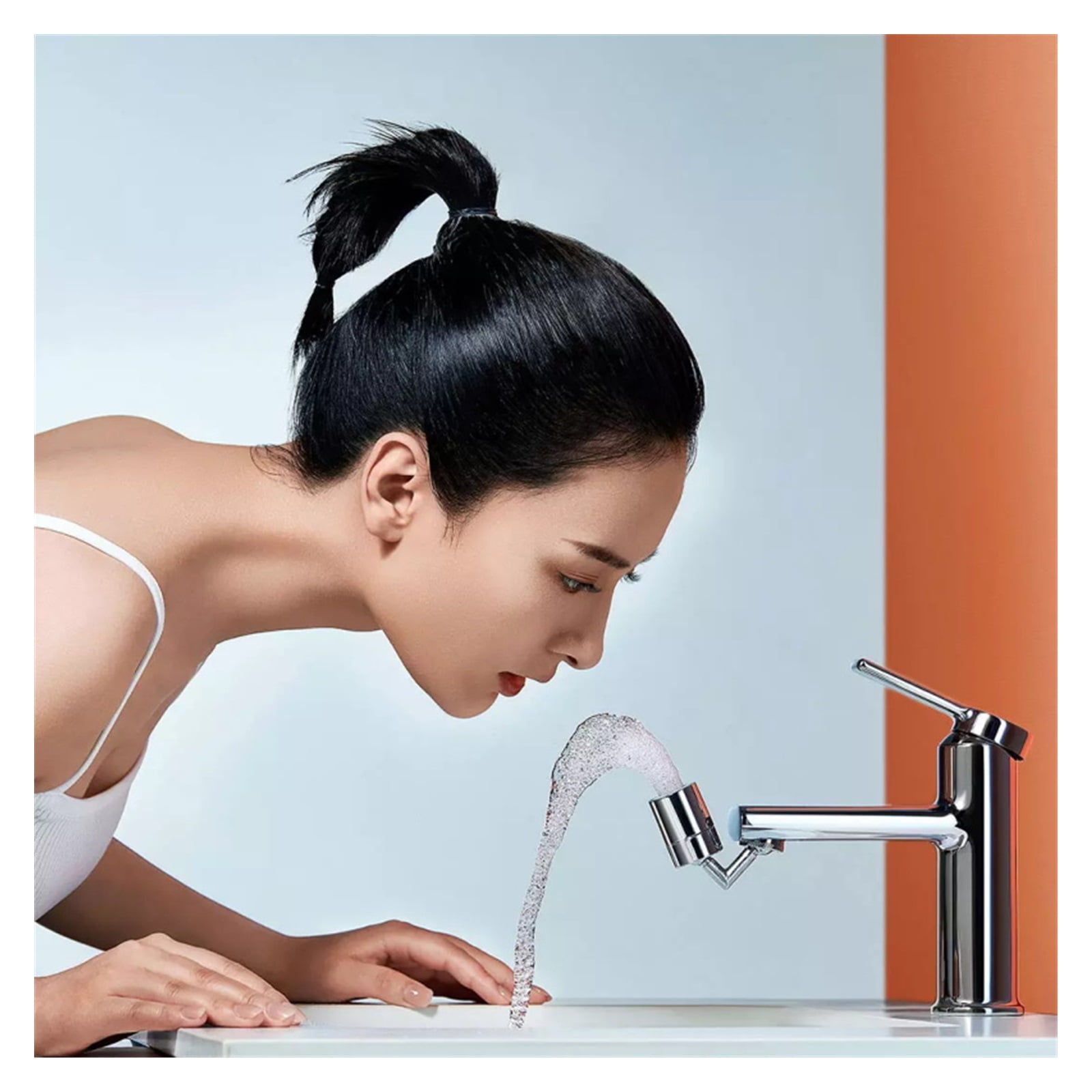 Sink Faucet Aerator 720 Degree Rotating Water Outlet Nozzle Faucet Extender Bubbler Kitchen Bathroom Accessories ,Durable Material
