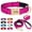 Hot Pink, variant on Pet Artist Personalized Dog Collar, Leash & Poo Bag Set, 3-Piece - Soft Padded Nylon, Waterproof, Engraved Name Buckle, Adjustable for Small, Medium, Large Dogs