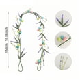 thumbnail image 3 of Gumesh 5Ft Easter Garland - Spring Vine with Easter Eggs Flowers Berries for Party, Table or Mantel Decor, 3 of 6