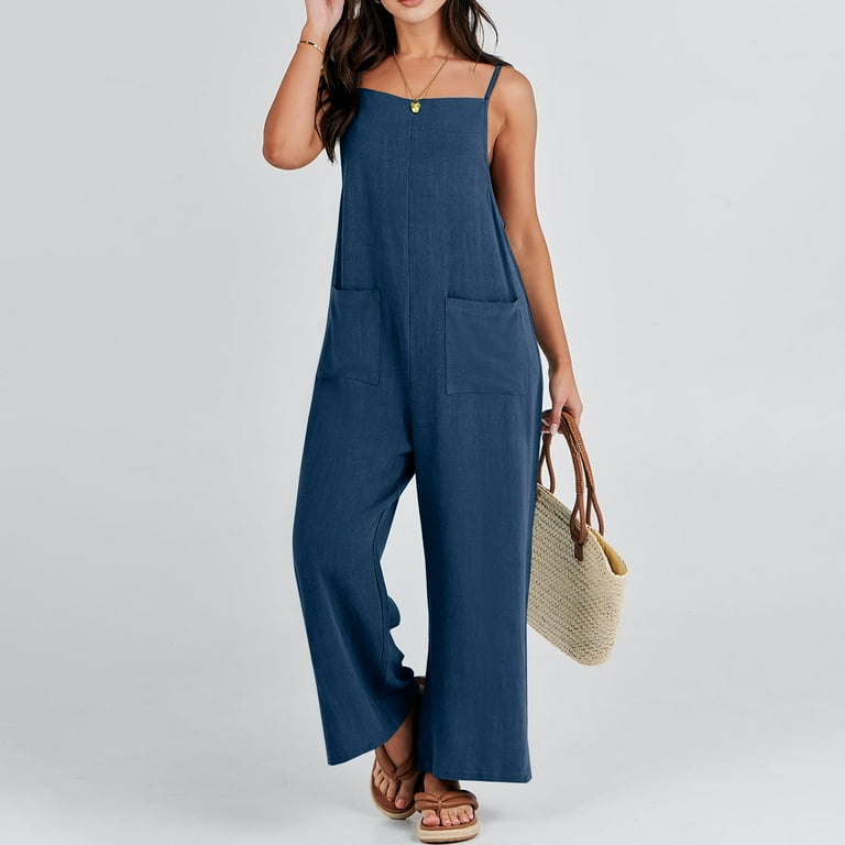 lcziwo Jumpsuits for Women Casual 2025 Summer Loose Fit Overalls