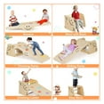 thumbnail image 6 of Wooden Climbing Triangle Set - Indoor Playground with Seesaw, Ramp, Ladder & Stool - Adjustable Height - ASTM/CPSIA Certified - for Toddlers & Kids, 6 of 9