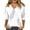 Gray, variant on Susanny Women's Summer Tops On Clearance V Neck Elbow 3/4 Length Sleeve Womens T Shirts Casual Floral Half Sleeve Plus Size Business Shirts Womens Blouses and Tops for Work White M