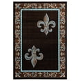 thumbnail image 3 of United Weavers Drachma Peleus Transitional Border Area Rug, Brown, 5'3" x 7'6", 3 of 5
