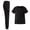 Black, variant on Scrubs for Women Sets with Pockets Nursing Clothes Plus Size Workwear Clinical Top Pants Scrubs for Women Sets Black L