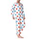thumbnail image 2 of Fotbe Red Blue Polka Dots Pijama de Hombre con Estampado de Manga Larga, Conjunto de 2 Piezas, Ropa de Dormir Suave y Cómoda con Bolsillos-Medium, 2 of 7