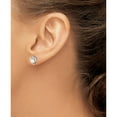 thumbnail image 3 of Sterling Silver Rhodium-Plated Fw Cultured Pearl & Diam. Earrings (10 X 7) Made In India qbe19jun, 3 of 5