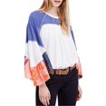 thumbnail image 3 of Free People Womens Friday Fever Pullover Blouse, Off-White, X-Small, 3 of 3
