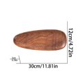 thumbnail image 3 of Walnut Wood Serving Trays, Irregular Natural Wood Platters, Multi-Purpose Decorative Wood Plate for Breakfast Coffee Tea Snack Jewelry Key Storage Kitchen Tabletop & Party Decor, 3 of 5