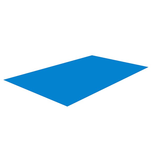 Blue Lona rectangular para piscina infantil, cubierta de repuesto para suelo