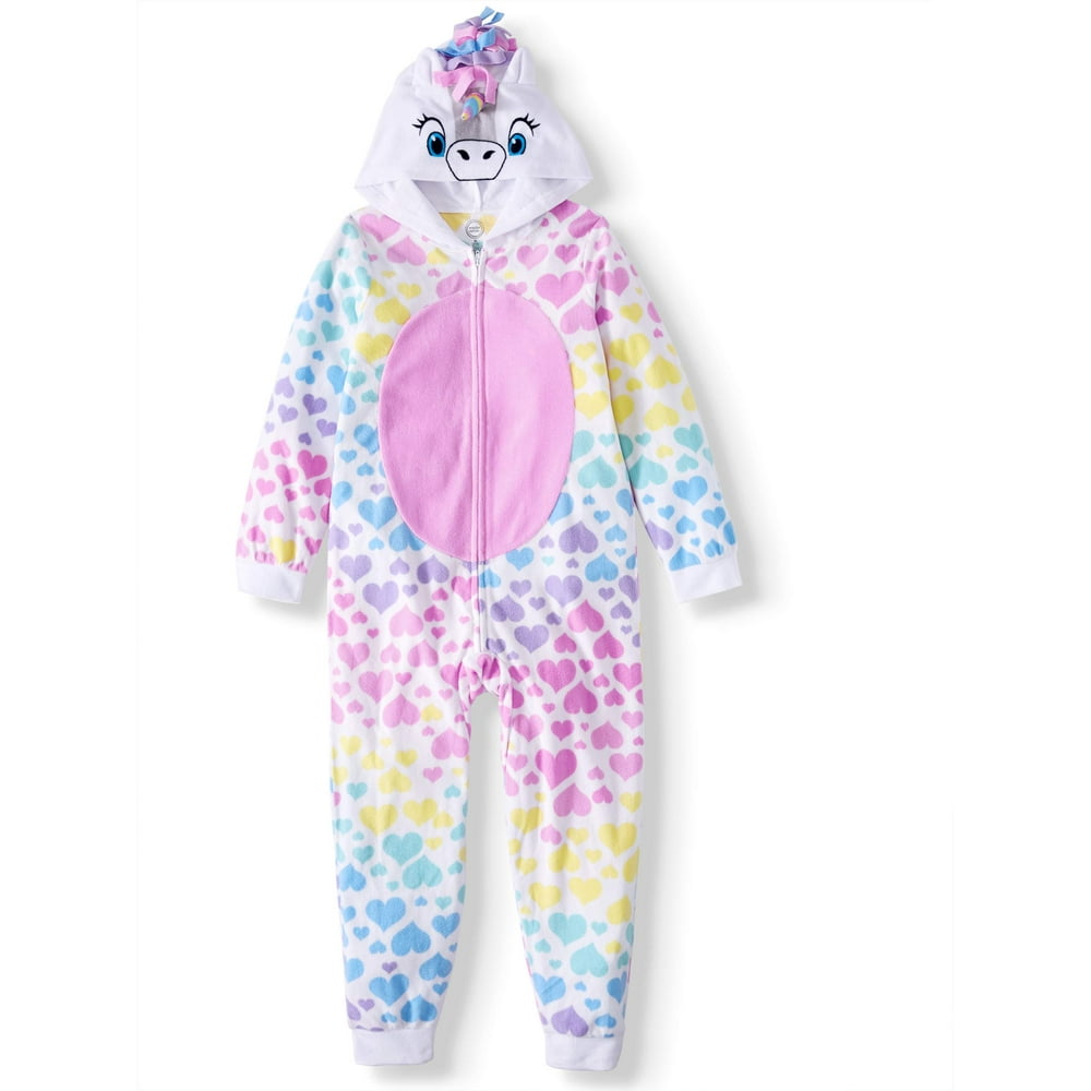 Wonder Nation Wonder Nation Girls' Unicorn Blanket Sleeper Onesie