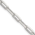 thumbnail image 1 of Sterling Silver 4.25mm Elongated Open Link Chain (22 X 4.25) Made In India qfc54-22, 1 of 5