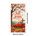 thumbnail image 5 of Autumn Leaves Fall for Jesus Inspirational Christian Pumpkin Banner for Church Event Outdoor Decoration Gathering, 5 of 8