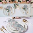 thumbnail image 2 of Blue Pink Botanical Cloth Napkins, Spring Floral Vintage Washable and Reusable Dinner Napkins Set of 4, Table Napkin for Kitchen Party Birthday Wedding Hotel Housewarming 20"x20", 2 of 8