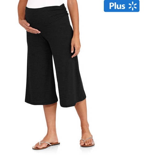 Maternity Plus-Size Gaucho Pants - Walmart.com