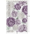 thumbnail image 5 of Sweet Jojo Designs Peony Floral Garden Lavender Purple and Ivory Girl Fabric Shower Curtain, 5 of 6