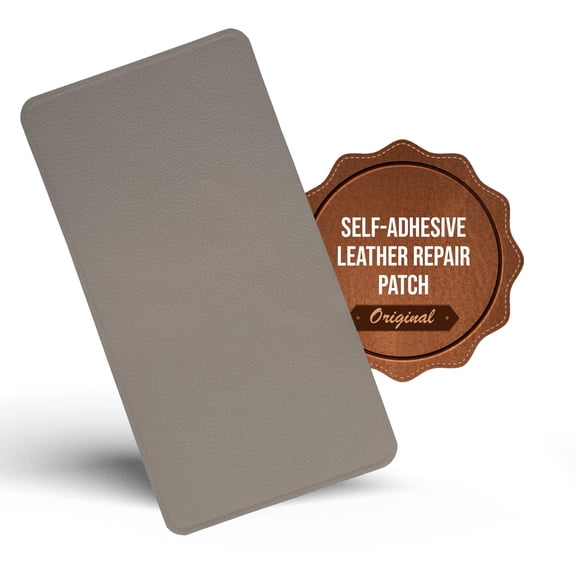 MastaPlasta Self-Adhesive Premium Leather Repair Patch - Taupe 8in x 4in (20 x 10 cm). Instant Upholstery Quality Patch for Sofas, Car Interiors, Bags, Jackets, Vinyl & More
