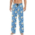 thumbnail image 4 of joogoo Men's Pajama Pants Cartoon Baseball Stars Soft Long Sleep Lounge Pjs Bottoms 2XL, 4 of 7