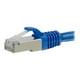 C2G 5ft Cat6 Ethernet CAT 6 5 ft Câble - Blindé Sans Soudure (STP) - Bleu - Câble de Raccordement - RJ-45 (M) à RJ-45 (M) - - Paire Torsadée Blindée (SSTP) - - Moulée, Sans Accrochage, Torsadée - Bleu – image 1 sur 3