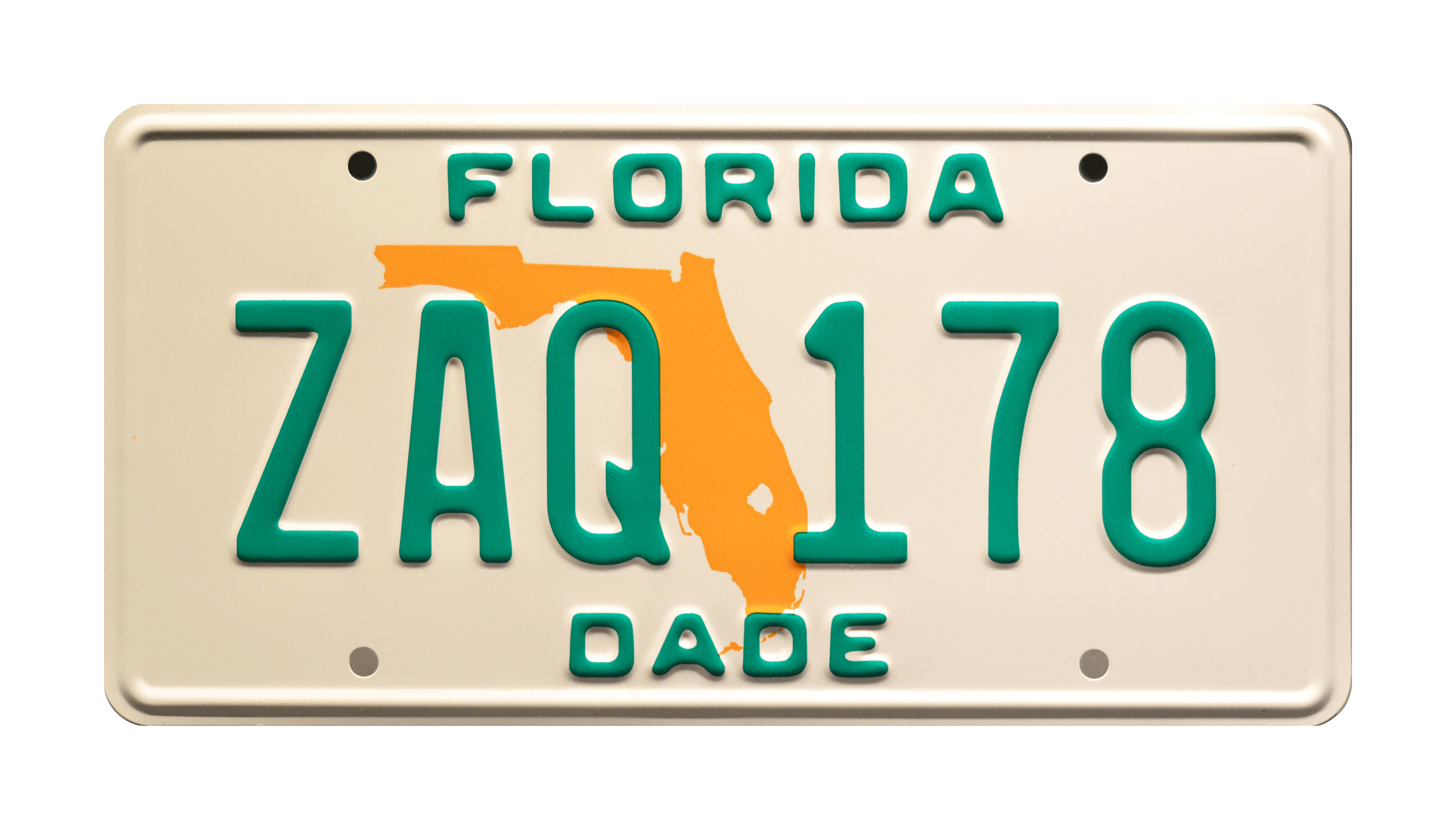 Florida ZAQ 178 Celebrity Machines Miami Vice Sonny Crockett/’s Ferrari Daytona Spyder 365 GTS//4 Metal Stamped Vanity Prop License Plate
