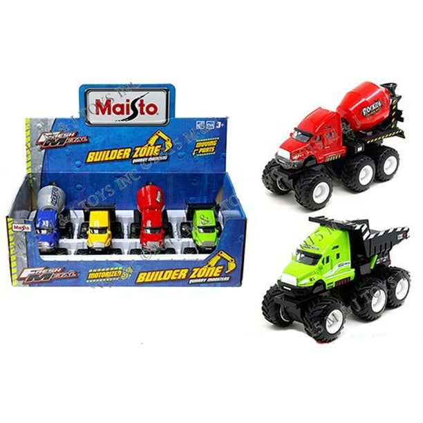 MAISTO FRESH METAL - BUILDER ZONE: QUARRY MONSTERS - MIXER & DUMP TRUCK