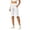 White, variant on Gunia Capri Pants Women High Waisted 14" Knee Length With Pockets Athletic Casual Shorts Summer Capris Pants