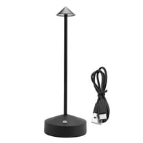 1800MAh Rechargeable Led Table Lamp Modern Touch Adjustment Table Lamp for Bedroom Restaurant Decoration Light Black