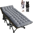 Slsy Folding Camping Cots With 2 Sided Mattress for Adults, Updated