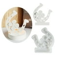 thumbnail image 2 of BELOWSYALER Candlesticks Mould Horseshoe Fourth Leaf Clovers Candle Holder Silicones Molds for Table Decorations Castings Molds, 2 of 8