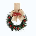 thumbnail image 2 of Qwtwty Christmas Wreath for Front Door, Winter Artificial Wreath Hanging Ornament for Xmas Wall Window Fireplace Decor, Christmas Decorations, 2 of 7