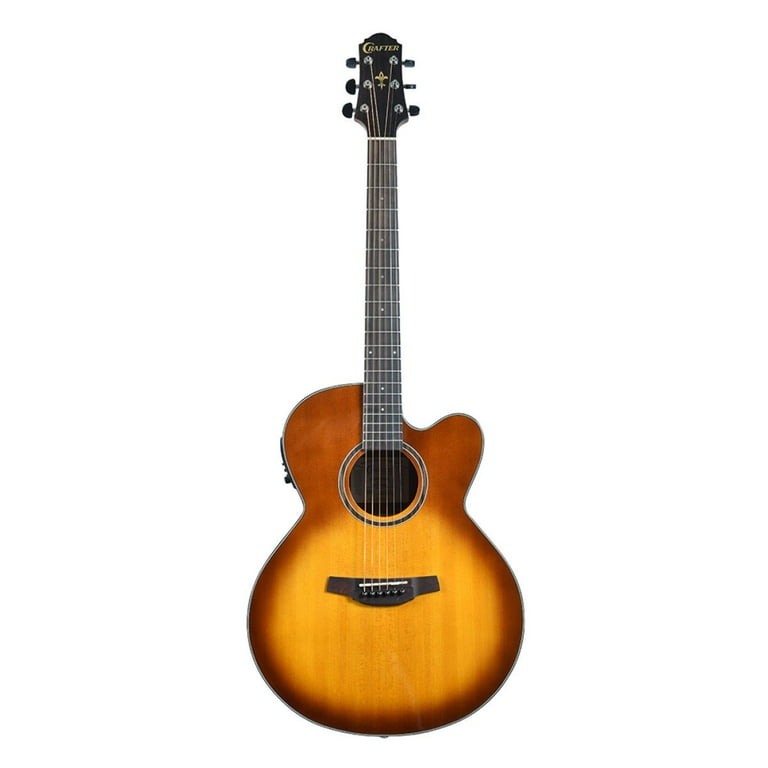 Crafter Silver Series 250 Jumbo Acoustic Electric Guitar Brown Sunburst