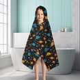 thumbnail image 6 of DarkBlue Dinosaurs Pattern Hooded Bath Towel，50"x30" for Ages 3 To 12 Kids, Quick Dry Lightweight Soft Microfiber Hood Beach Towel Cover Up for Kids, 6 of 7