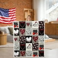 thumbnail image 6 of Kbndieu Valentines Day Decorations Throw Blanket, Soft Fluffy Fuzzy Cozy Blankets for Women Girlfriend Sweetheart Valentines Day Gifts, Lightweight Warm Flannel Blanket for Couch Bed, 30x39 inches, 6 of 6