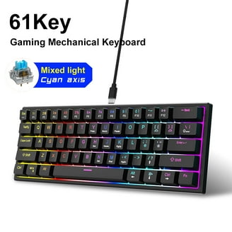 HUO JI E-Yooso Z-88 RGB Mechanical Gaming Keyboard, Metal Panel