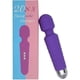 thumbnail image 2 of Masajeador de varita personal recargable Vibrador inalámbrico Potente palo de masaje eléctrico Vibrador de mano, palo de masaje de mano - Púrpura 203 * 45 mm, 2 of 4